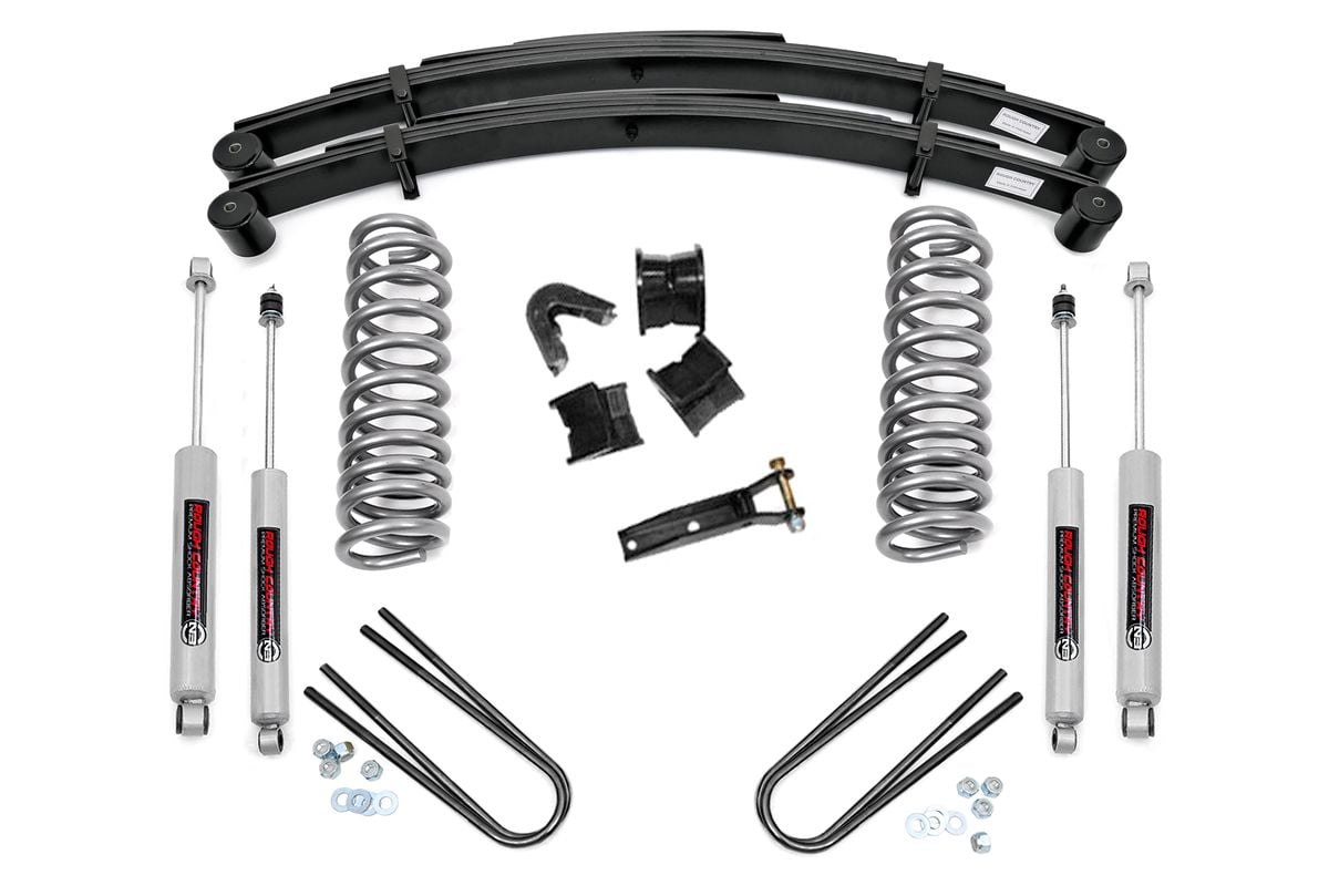 Ford F-150 Suspension Lift Kit - Rear - Rough Country - 2.5 Inch, Premium N3 Shocks - 1976